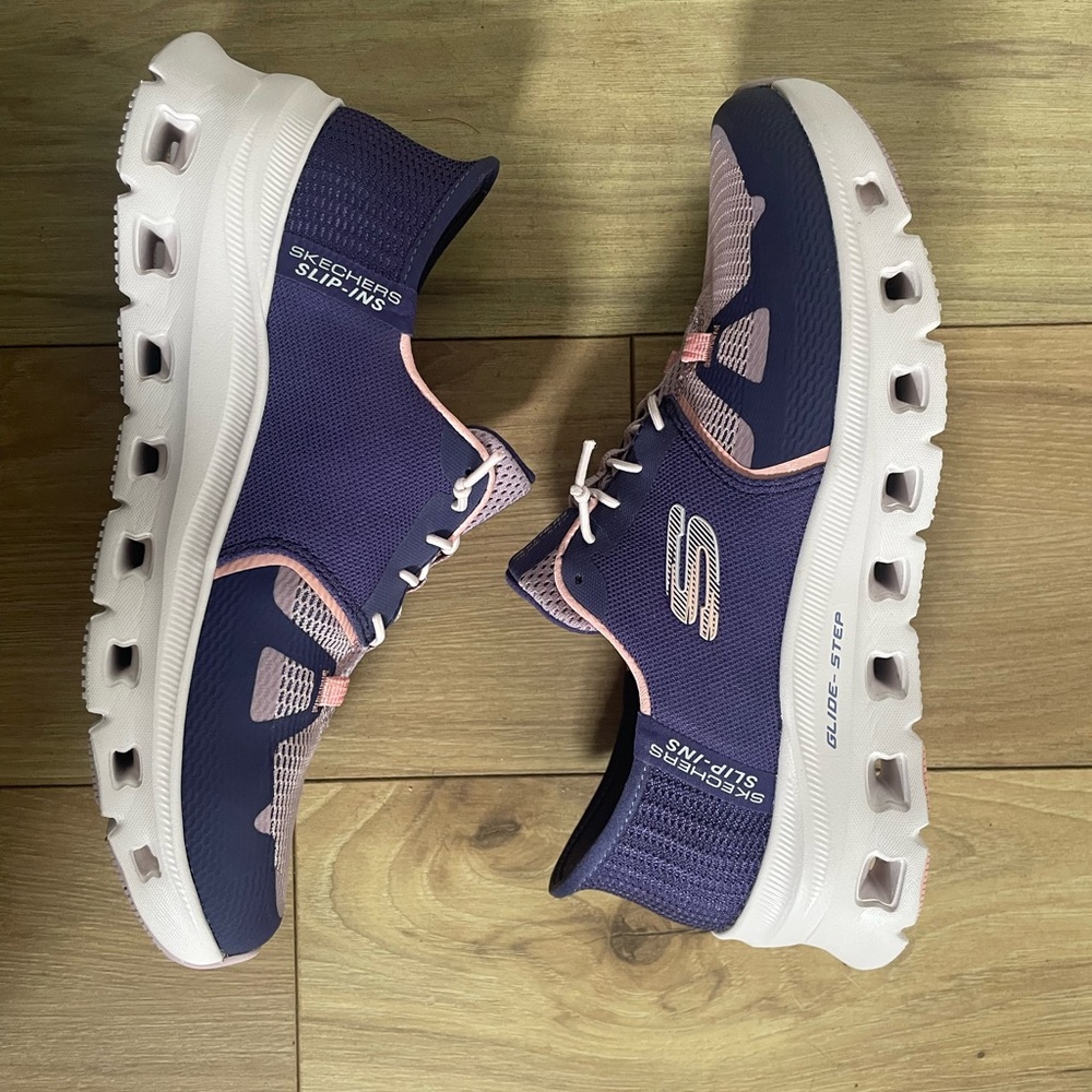 SOLD Skechers Blue and Pink Sneakers with Chunky Sole